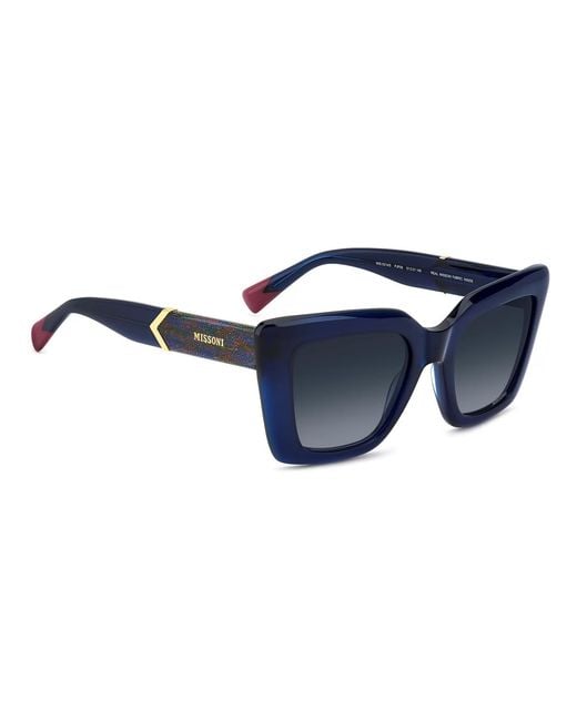 Missoni Blue Logo Detail Sunglasses