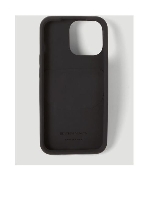 Bottega Veneta Black Intreccio Iphone 13 Pro Mobile Phone Case for men