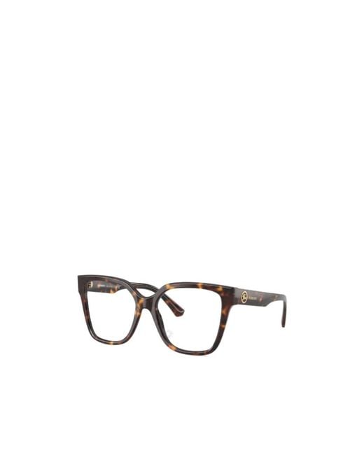 Burberry Metallic Eyewear Square Frame Glasses