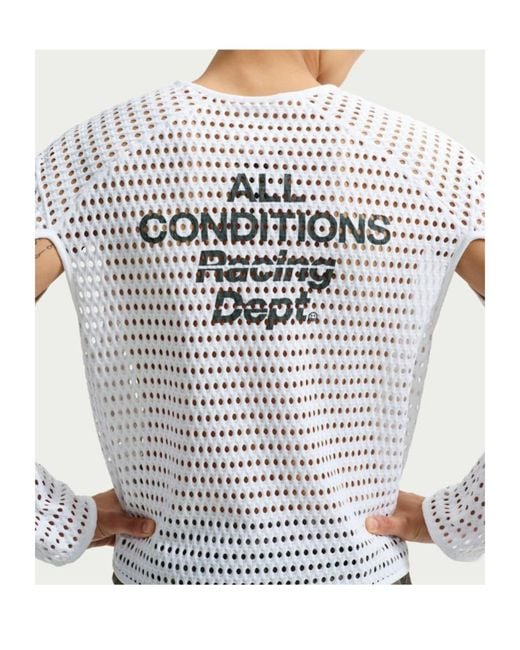 Nike White X Acg Radical Airflow Mesh T-Shirt for men