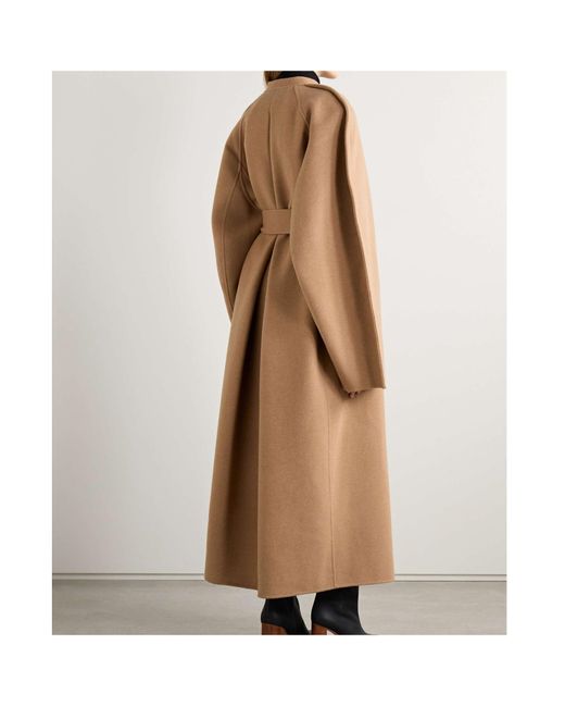 Khaite Natural Rothen Self-Tie Belted Coat