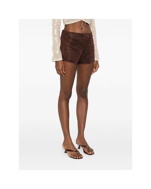 Oseree Brown Oséree Lumière Tailored Shorts