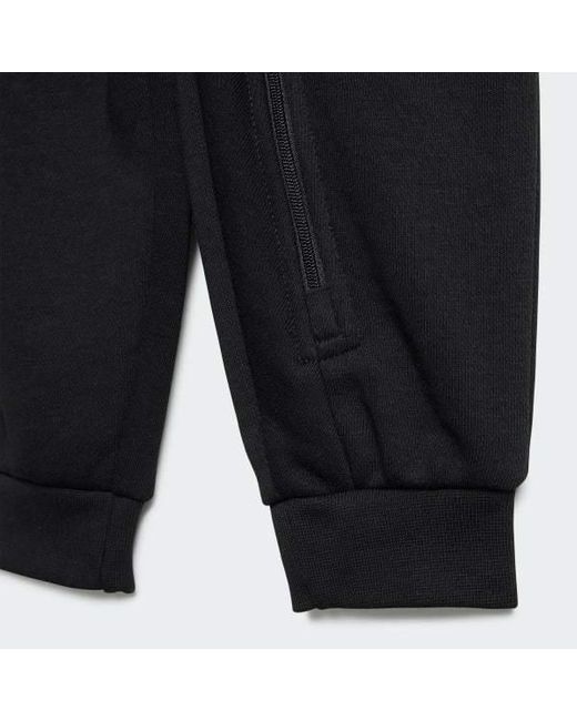 Adidas Originals Black Logo-Embroidered Jumpsuit