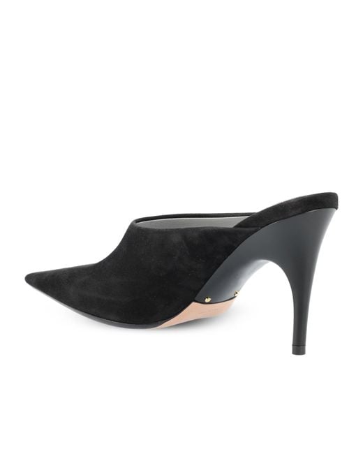 Balenciaga Black Pointed Toe Mules
