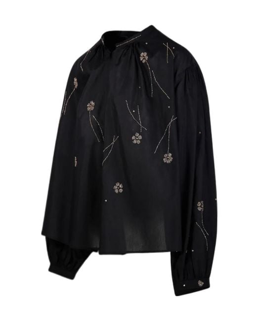 Forte_forte Black Long-Sleeved Shirt