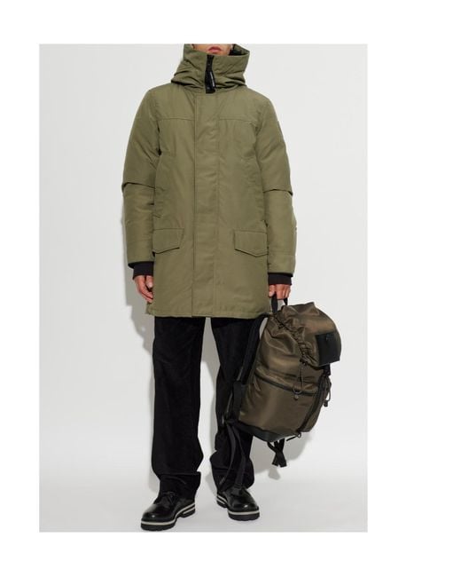 Canada Goose Green Langford Long-Sleeve Hooded Down Jacket for men