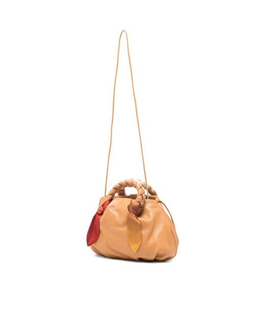Hereu Pink Double-Handled Shoulder Bag