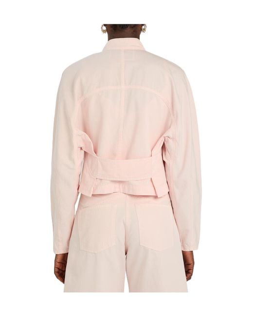 Alaïa Pink Denim Jacket