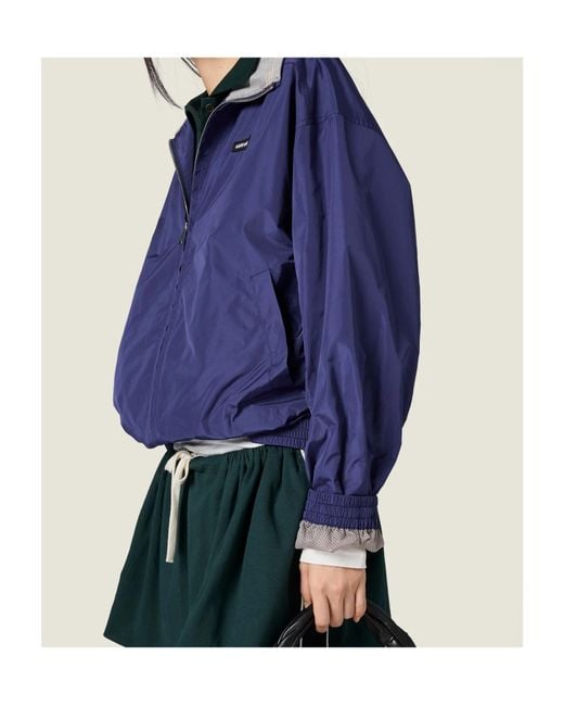 Miu Miu Blue Technical Jacket