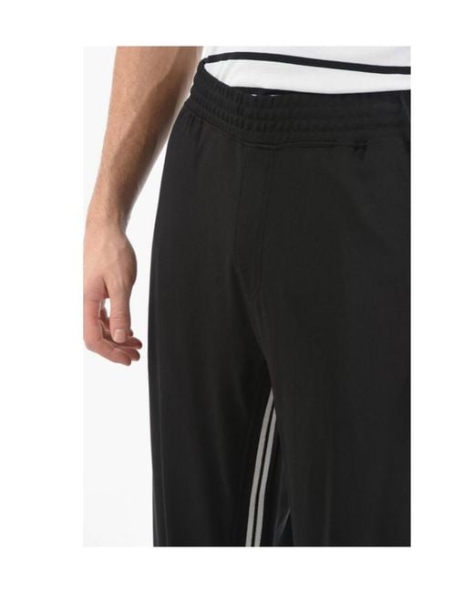 Neil Barrett Black Side-Stripe Track Pants for men