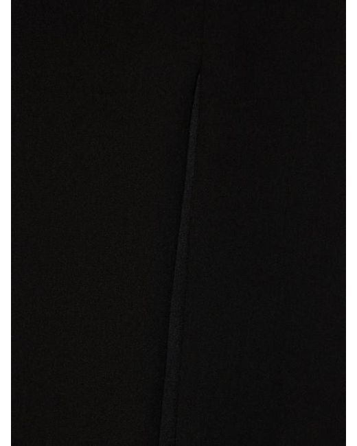 16Arlington Black Angelique Strapless Crepe Gown