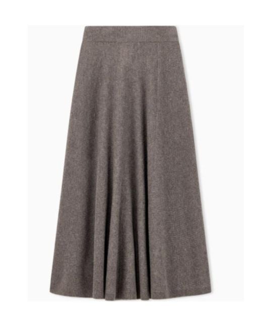 Emporio Armani Gray Skirt