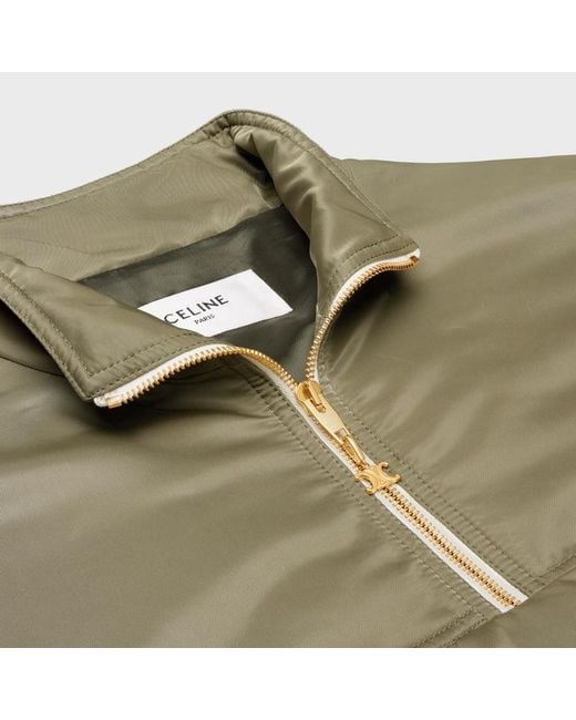 Céline Green Half-Zip Pullover