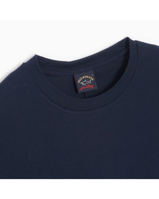 Paul & Shark Blue Logo Logo Short-Sleeved T-Shirt for men