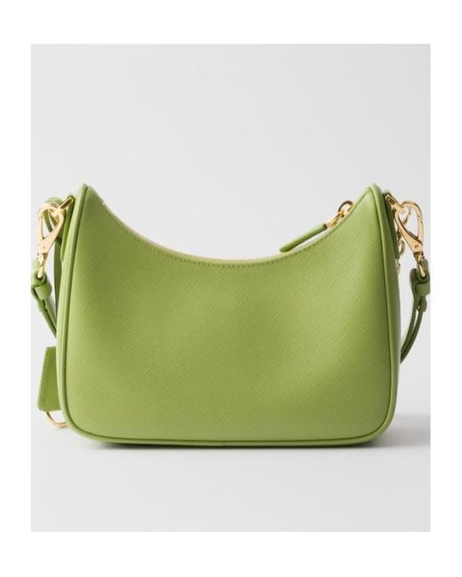 Prada Green Re-Edition Saffiano Leather Mini-Bag