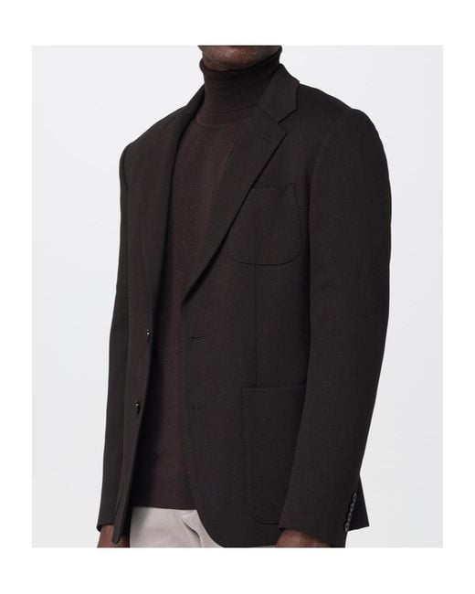 Boss Purple Boss Roll-Neck Knitted Jumper for men