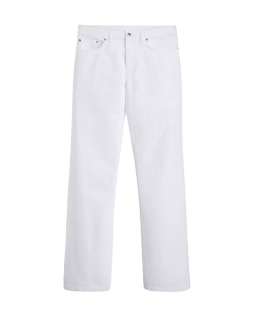Dior White Bootcut Jeans for men