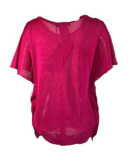 Max Mara Pink Short-Sleeved Blouse