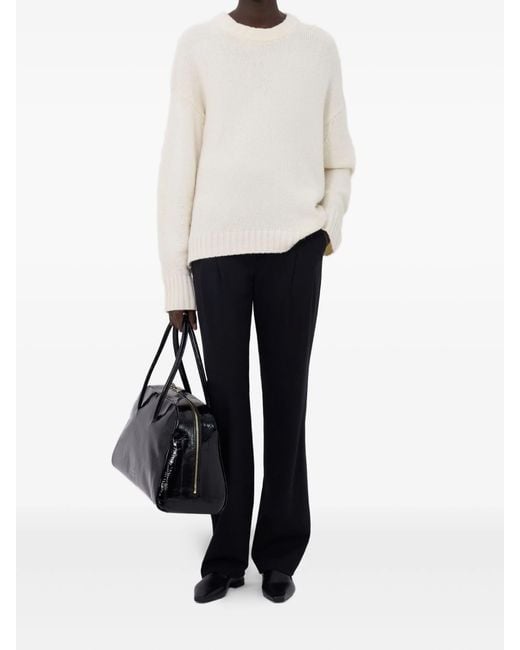 Loulou de Saison White Tino Cashmere Knitwear