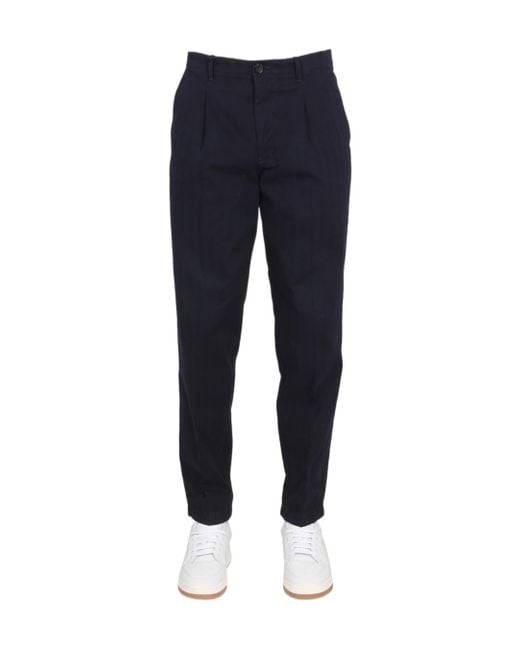 Paul Smith Blue Ps Regular Fit Twill Pants for men