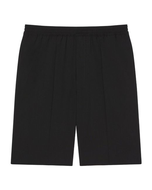 Givenchy Black Elasticated Waist Bermuda Shorts for men