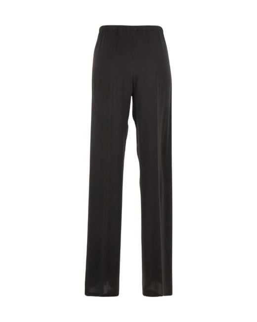 Semicouture Black Semi Couture Drawstring Regular-Fit Pants
