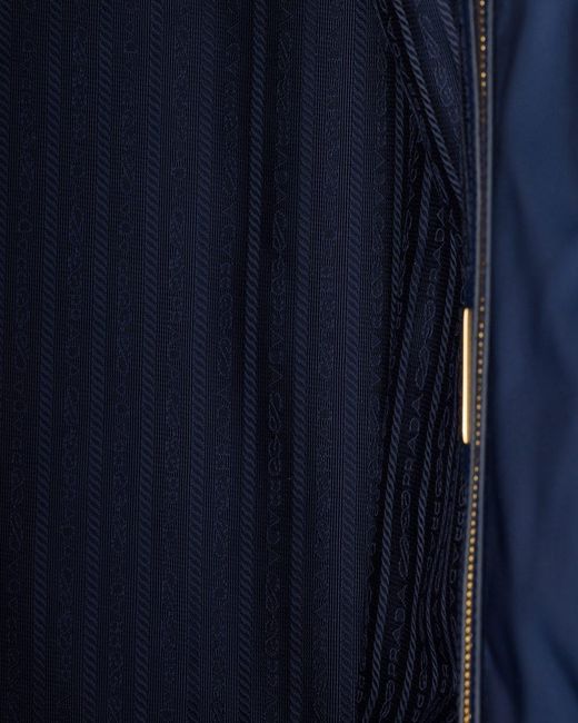 Prada Blue Re-Edition 1978 Large Re-Nylon And Saffiano Leather Tote Bag