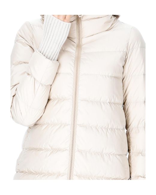 Herno Natural Zip-Fastening Padded Coat