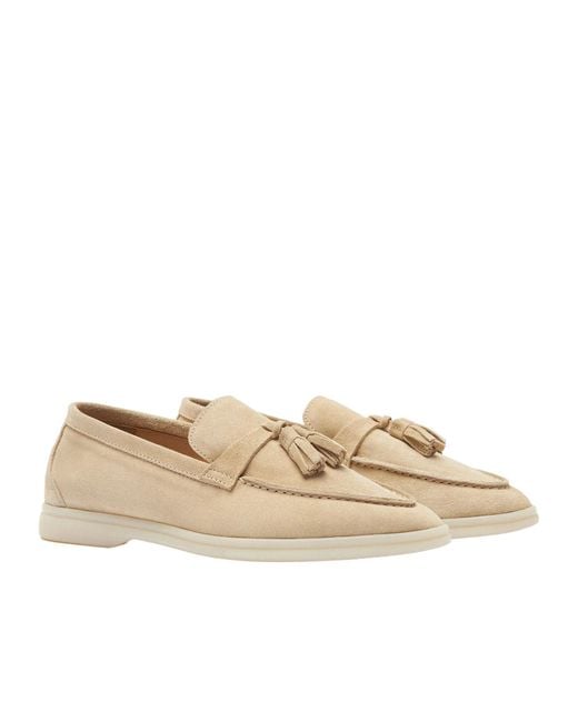 Scarosso Natural Leandra Tassel-Detailed Loafers