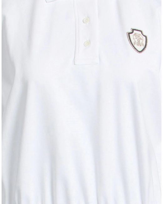 Brunello Cucinelli White Mini Dress Cotton, Polyamide, Elastane