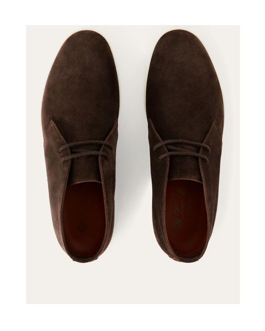 Loro Piana Brown Desert Walk Boots for men