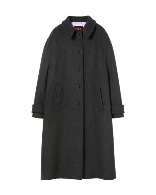 Gucci Black Wool Batavia Coat