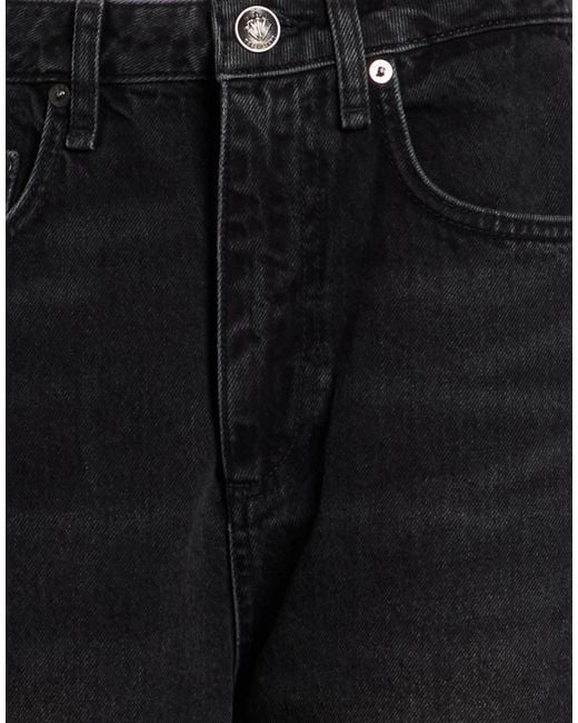 Rag & Bone Black Solid Color Denim Trousers