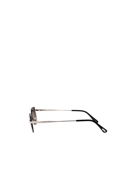 Tom Ford White Eyewear Rectangle-Frame Sunglasses for men
