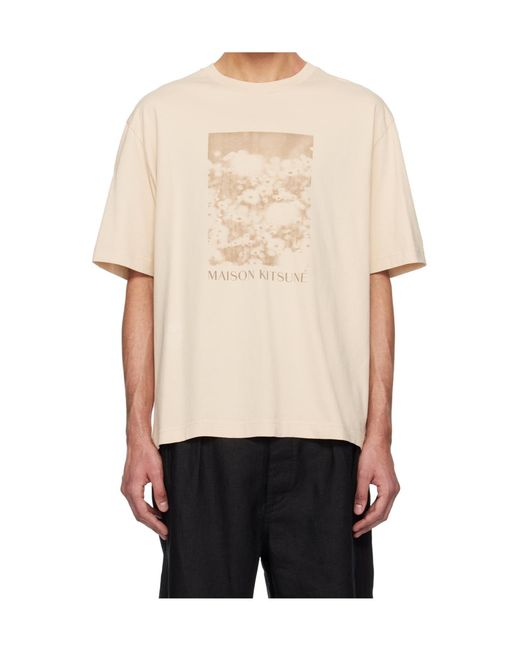 Maison Kitsuné Natural Cotton T-Shirt for men