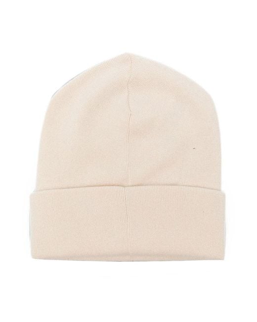 Brunello Cucinelli Natural Monili-Embellished Beanie Hat