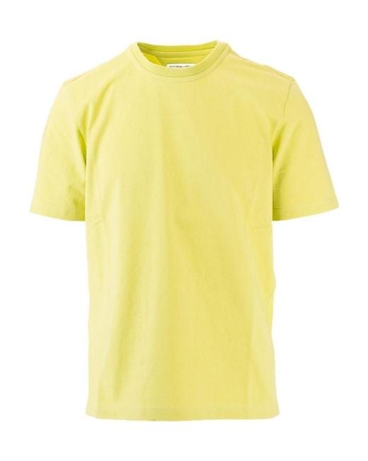 Bottega Veneta Yellow Short-Sleeve Cotton T-Shirt for men