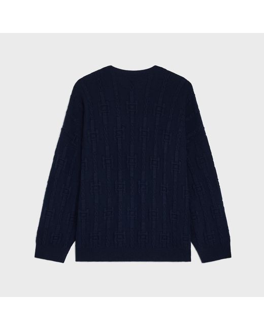 Céline Blue Crewneck Sweater for men