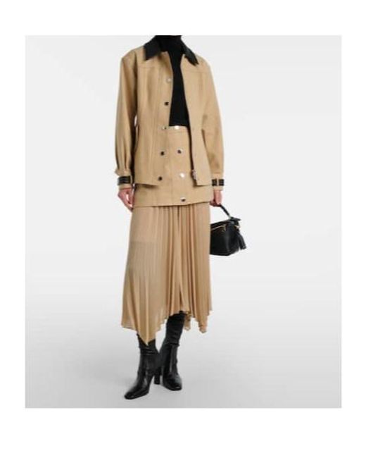 Veronica Beard Natural Midi Skirt