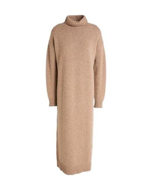 Max Mara Natural Mid-Length Cashmere Dress