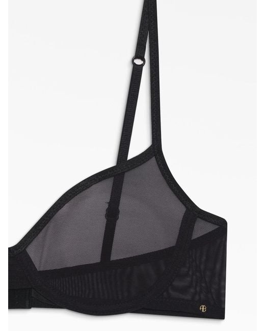 Anine Bing Black Vena Bra