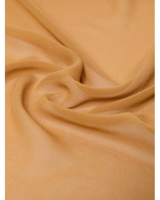Max Mara Natural Mxastarna Classic Georgette Scarf