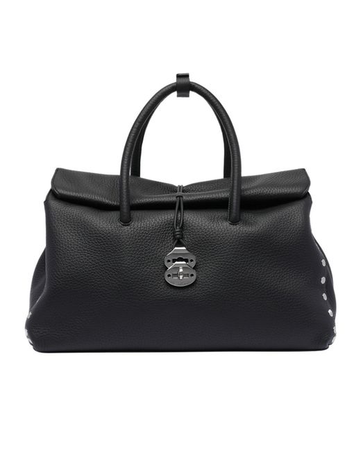 Zanellato Black Dotta Weekend Handbag