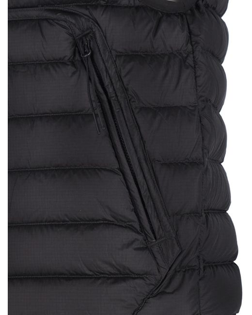 C P Company Black D.D. Shell Goggle Down Gilet for men