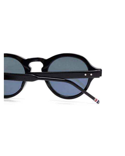 Thom Browne White Eyewear Round Frame Sunglasses for men