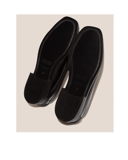 Hereu Black Slip-On Loafers for men