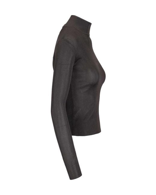 Self-Portrait Black Knit Top