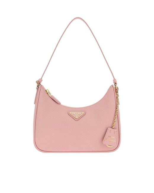 Prada Pink Zippered Handbag