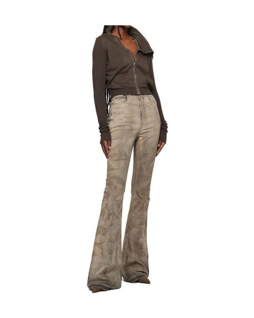Rick Owens Multicolor Diagonal Zipper Sweatshirt