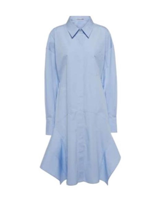 Stella McCartney Blue Cotton Shirt Dress